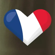 Francouzská vlajka srdce