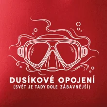 Dusíkové opojení potápěčská maska s vlnícími se linkami