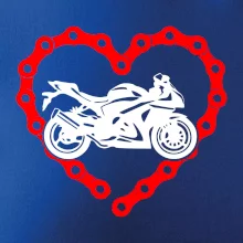 Moto srdce řetěz - supersport