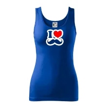 i love mustache - obrys