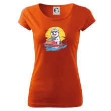 Husky na vodním skútru