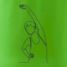 Protahující se žena jedním tahem