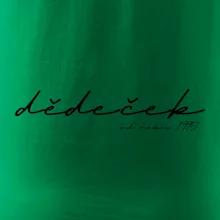 Psací nápis dědeček s ročníkem