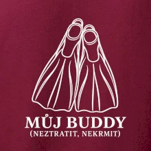 Můj buddy dvě překřížené potápěčské ploutve