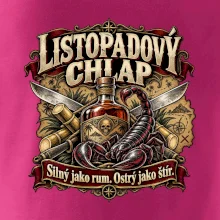 Listopadový chlap rum a ostrý štír