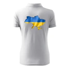 Ukrajina vlajka mapa