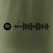 Spotify kód na prsu