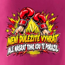 Není důležité vyhrát - komiksové červené boxerské rukavice