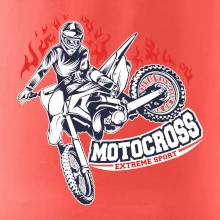 Motocross extreme sport fire