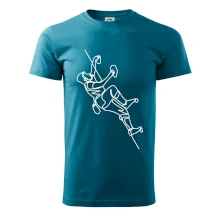 Lezecká stěna jedním tahem