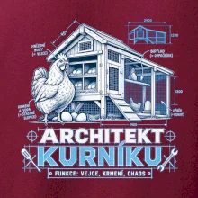 Architekt kurníku technický výkres