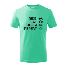 Ride Eat Sleep Repeat moto skútr