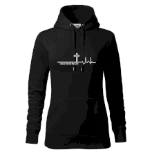 Jesus Saved My Life kříž ekg Jesus Saved My Life kříž ekg