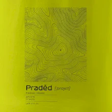 Praděd - vrstevnice v obdélníku
