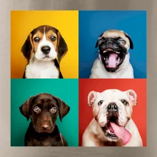 Psi štěňata koláž