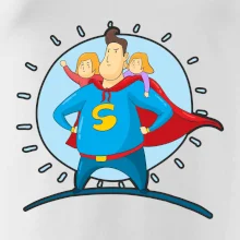 Táta superman - holka a holka Táta superman - holka a holka
