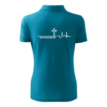 Jesus Saved My Life kříž ekg Jesus Saved My Life kříž ekg