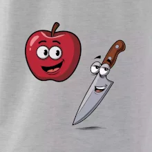 Parové triko - Jablko a nůž