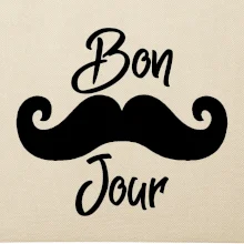 Mustache Bon Jour