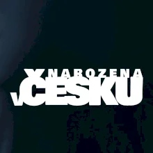 Nápis - Narozena v Česku