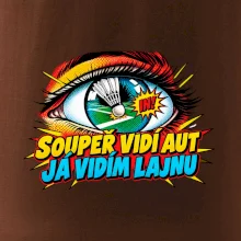 Badminton soupeř vidí aut já lajnu