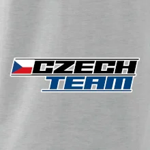 Czech team s vlajkou - Mistrovství světa v ledním hokeji 2025