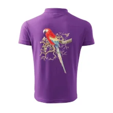 Papoušek na listnatém stromě