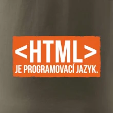 HTML JE PROGRAMOVACÍ JAZYK