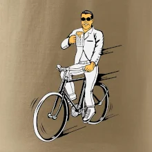 Gentleman na kole s pivem