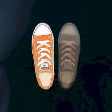 Párové boty - oranžové