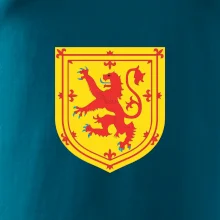 Skotský lev na hrudi