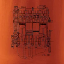 Motor Škoda/ VW 1.9L  TDI ze předu