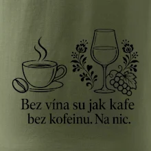 Bez vína su jak kafe bez kofeinu. Na nic