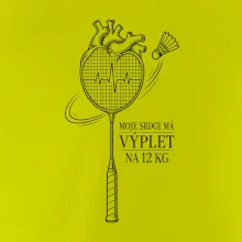 Badminton srdce s výpletem