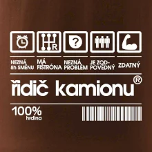 Čárový kód řidič kamionu