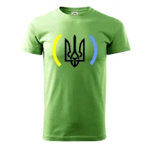 Ukrajina trojzubec s barvami