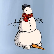 Sněhulák se spadlým nosem