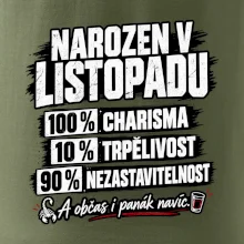 Narozen v listopadu charisma trpělivost a panák