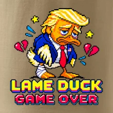 Trump lame duck pixel art game over
