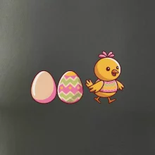 Evoluce vajíčka - velikonoce - kuře