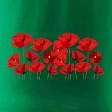 Vlčí mák v řadě