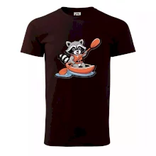 Mýval v kajaku kreslený