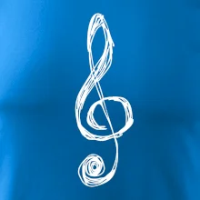 Houslový klíč kreslený