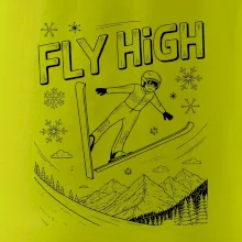 Černobílý skokan fly high