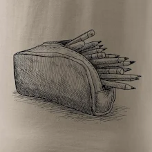 Školní penál kreslený