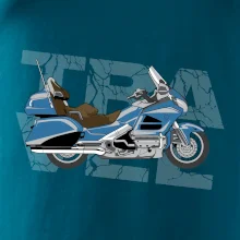 Cestovní motorka Amerika modrá