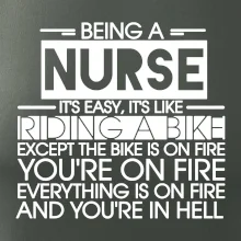 Being a nurse - bike