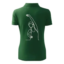 Protahující se žena jedním tahem