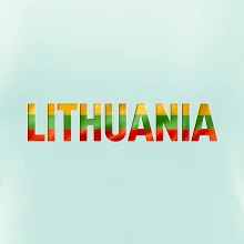 Lithuania - nápis vlajka