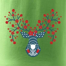Folklor - jelen s červenými plody